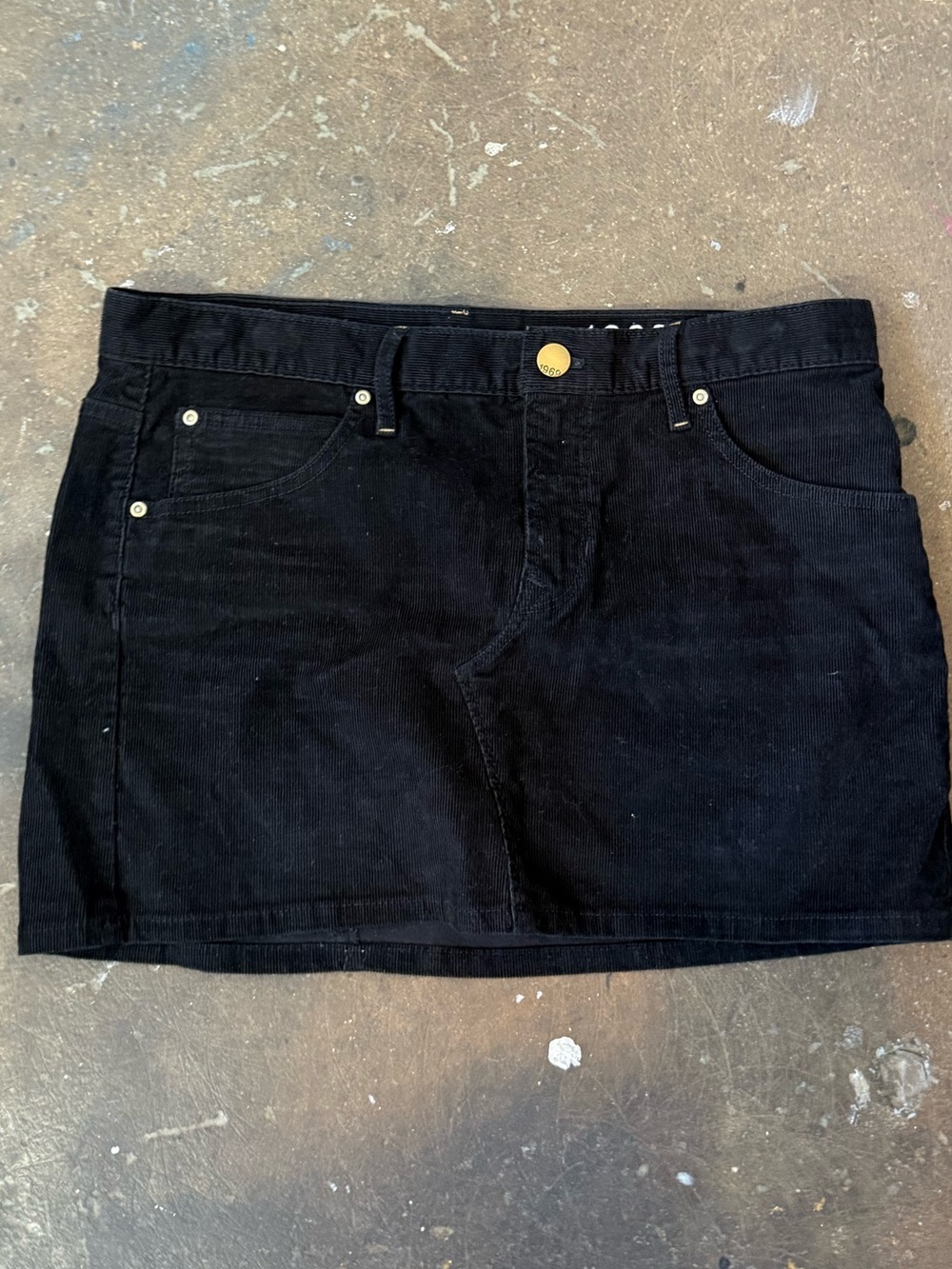 Black Corduroy mini skirt - GAP